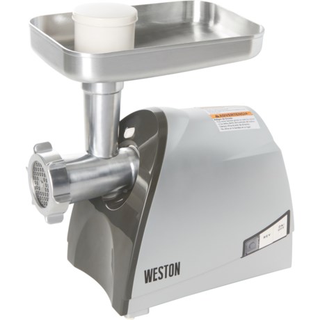 Weston #8 Electric Meat Grinder and Sausage Stuffer - Silver - SILVER ( )