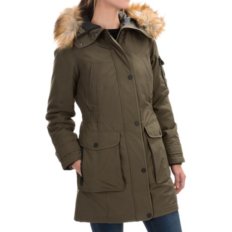 1 Madison Hooded Parka Faux Fur (For Women)