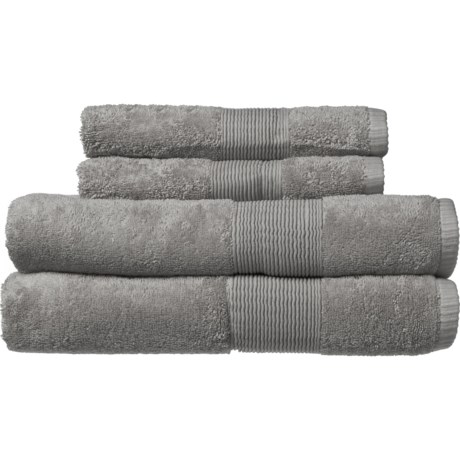 Organic 100% Organic Cotton Towels - Set of 4, Grey - GREY ( )