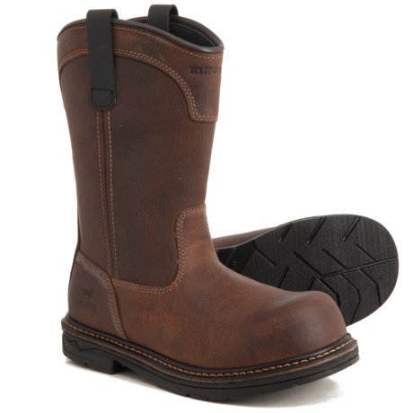 Irish Setter 11? Farmington KT Work Boots - Composite Safety Toe, Leather (For Men) - BROWN (15/D )