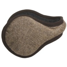 180s Admiral Herringbone Ear Warmers - Wool Blend (For Men) in Java - Closeouts