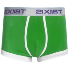 2(x)ist Colour No-Show Trunks - Underwear (For Men) in Green - Closeouts
