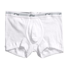 2(x)ist Cotton No Show Trunks (For Men) in White - Closeouts