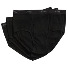 2(x)ist Cotton Underwear Briefs - 3-Pack (For Men) in Black - Closeouts