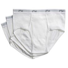 2(x)ist Cotton Underwear Briefs - 3-Pack (For Men) in White - Closeouts
