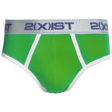 2(x)ist Essential Colour Contour Pouch Briefs - Underwear (For Men) in Green - Closeouts