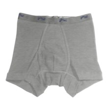 2(x)ist Fine Cotton Boxer Brief (For Men) in Heather Grey - Closeouts