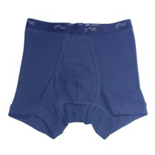 2(x)ist Fine Cotton Boxer Brief (For Men) in Navy - Closeouts