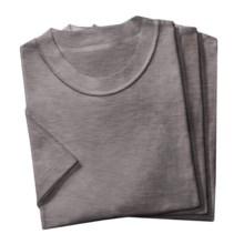 2(X)ist Jersey Crew T-Shirts - 3-Pack, Short Sleeve (For Men) in Heather Grey - Closeouts