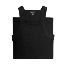 2(x)ist Square Cut Tank - Cotton (For Men) in Black - Closeouts