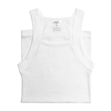 2(x)ist Square Cut Tank - Cotton (For Men) in White - Closeouts