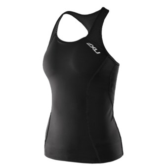 2XU Active Tri Singlet Tank Top (For Women) in Black