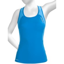 2XU Comp Tri Singlet Top (For Women) in Cornflower Blue/Coastal Blue - Closeouts