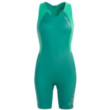 2XU Comp Tri Suit (For Women) in Bright Emerald/Aquamarine - Closeouts