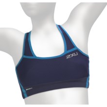 2XU Femme Tri Support Tri Top - Racerback (For Women) in Midnight Blue/Teal - Closeouts