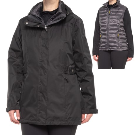 GERRY 3-In-1 Rain Systems Jacket - Insulated (For Women) - Black (M )