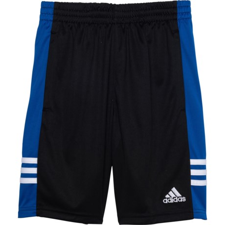 Adidas 3-Stripe Shorts (For Big Boys) - ADI BLACK/TEAM ROYAL (M )