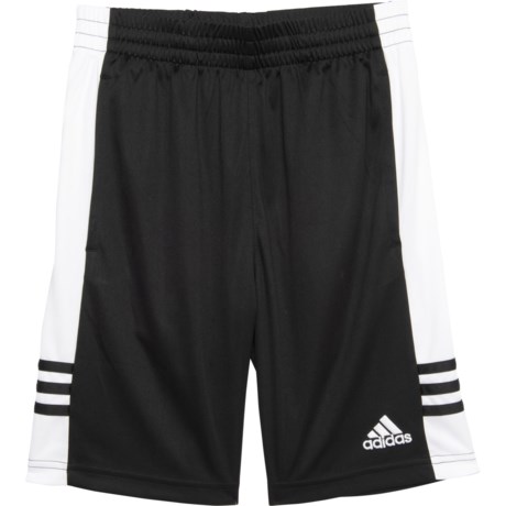 Adidas 3-Stripes Sport Shorts (For Big Boys) - BLACK (S )