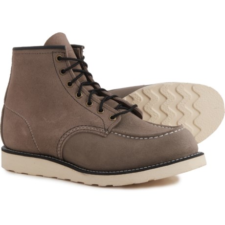 Red Wing 6? Classic Moc-Toe Work Boots -Suede, Factory 2nds (For Men) - SLATE (12D )