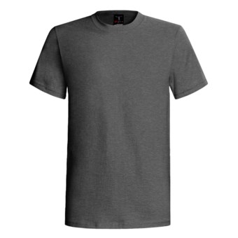 60/40 Blend Short Sleeve Beefy-t By Hanes (For Men and Women) in Charcoal