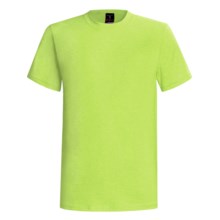 60/40 Blend Short Sleeve Beefy-t By Hanes (For Men and Women) in Fluorescent Yellow - 2nds