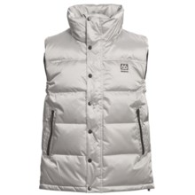 66º North Laugavegur Down Vest - 500 Fill Power (For Men) in Silver - Closeouts