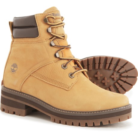 Timberland 7? Courmayeur Valley Mid Hiking Boots - Waterproof, Leather (For Women) - WHEAT (7 )