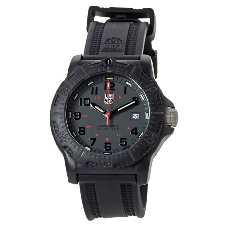 Luminox 8802 Carbon-Reinforced Sport Watch - 43 mm, Rubber Strap (For Men) - BLACK ( )
