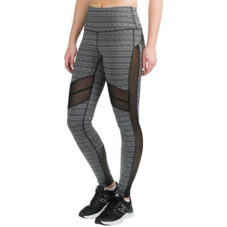 90 Degree by Reflex High-Waist Running Leggings - Mesh Sides