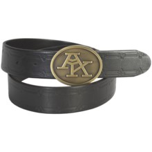 A. Kurtz Sawyer Leather Belt (For Men) in Black - Closeouts
