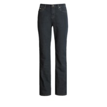A Woman Embroidered Back Jeans - 5-Pocket (For Women) in Indigo - Closeouts