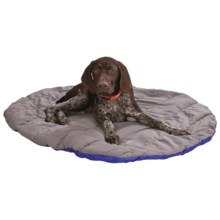 ABO Gear Travel Pet Bed - Round in Blue/Grey - Closeouts
