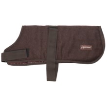 ABO Gear Wagga Wool Dog Coat - Small, Reversible in Chocolate - Closeouts