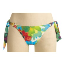 A.B.S. Allen Schwartz Contemporary Plumes Bikini Swimsuit Bottoms - Side Tie (For Women) in Multi - Closeouts