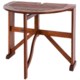 Acacia Wood Half-Round Gateleg Table - 36"