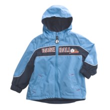 Accent Trimmed Jacket - Hooded (For Infant) in Light Blue/Navy - 2nds