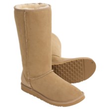 Acorn Aussie Origin Tall Sheepskin Boots (For Women) in Cane - Closeouts