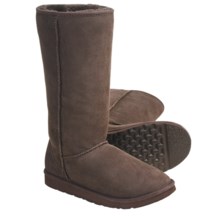 Acorn Aussie Origin Tall Sheepskin Boots (For Women) in Chocolate - Closeouts