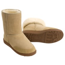 Acorn Aussie Short Boots - Sheepskin (For Men) in Cane - Closeouts