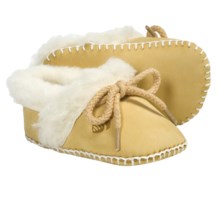 Acorn Baby Ewey Moc Slippers - Sheepskin-Wool (For Toddlers) in Dijon - Closeouts