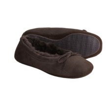 Acorn Ballet Sheepskin Slippers (For Women) in Chocolate - Closeouts