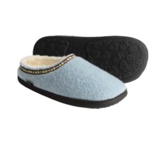 Acorn Boiled Wool Mule Slippers (For Women) in Old Dusk Blue - Closeouts