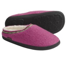 Acorn Boiled Wool Mule Slippers (For Women) in Winter Pink - Closeouts
