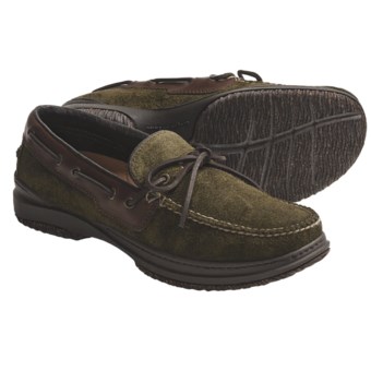 Acorn Casual Camp Moc Shoes - Handsewn Leather (For Men) in Loden Suede