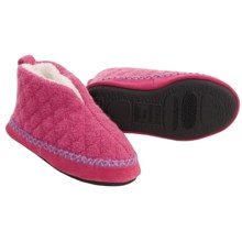 Acorn Cozy-Q Booties - Boiled Wool (For Kids) in Winter Pink - Closeouts
