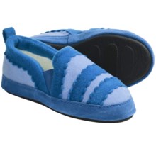 Acorn Cupcake Slippers (For Girls) in Ice/Turquoise - Closeouts