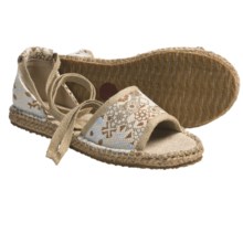 Acorn Espie Tie Sandals (For Women) in Sand Print - Closeouts
