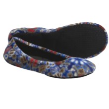 Acorn Fleece Travel Ballet Slippers (For Women) in Kaleidoscope - Closeouts