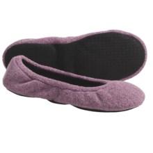 Acorn Fleece Travel Ballet Slippers (For Women) in Rose Heather - Closeouts