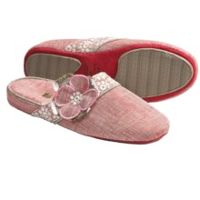 Acorn Grace Scuff Slippers (For Women) in Rose Linen - Closeouts